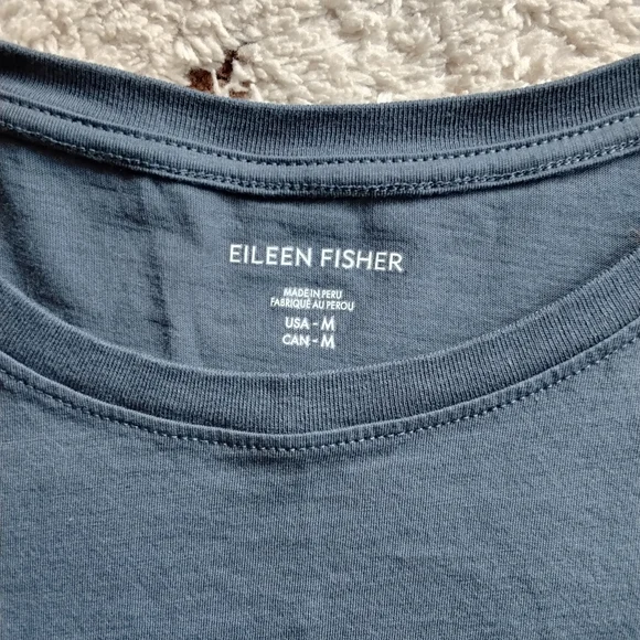 Eileen Fisher Pima Cotton T-Shirt - Picture 2 of 3